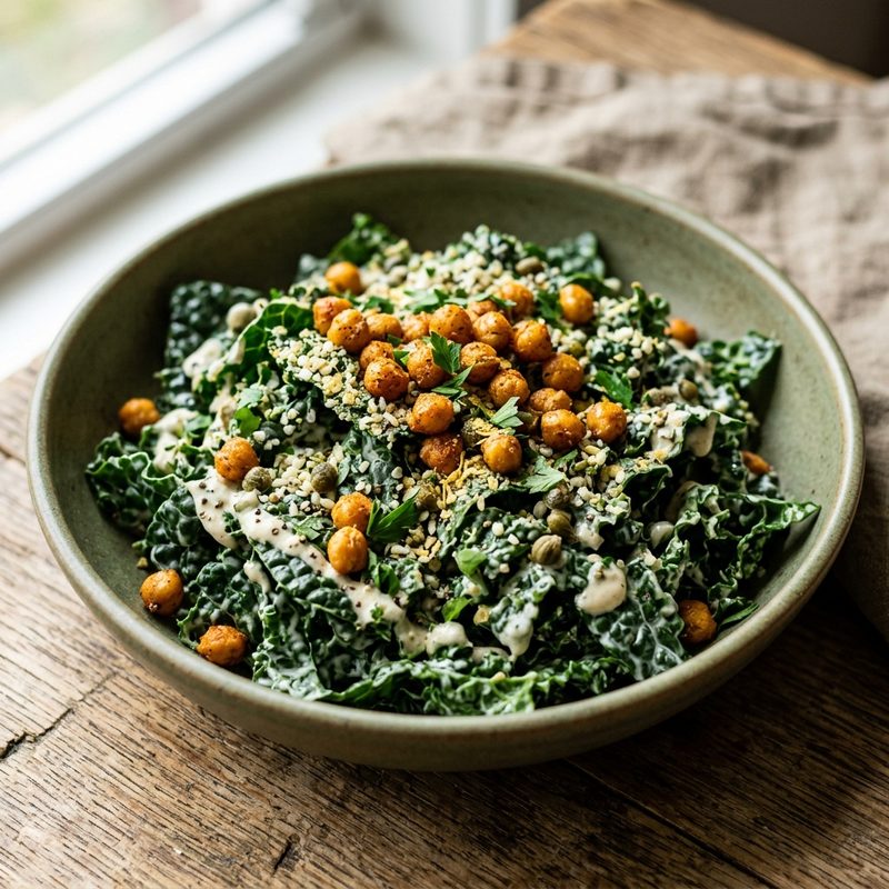 Kale Caesar with Cashew Dressing
