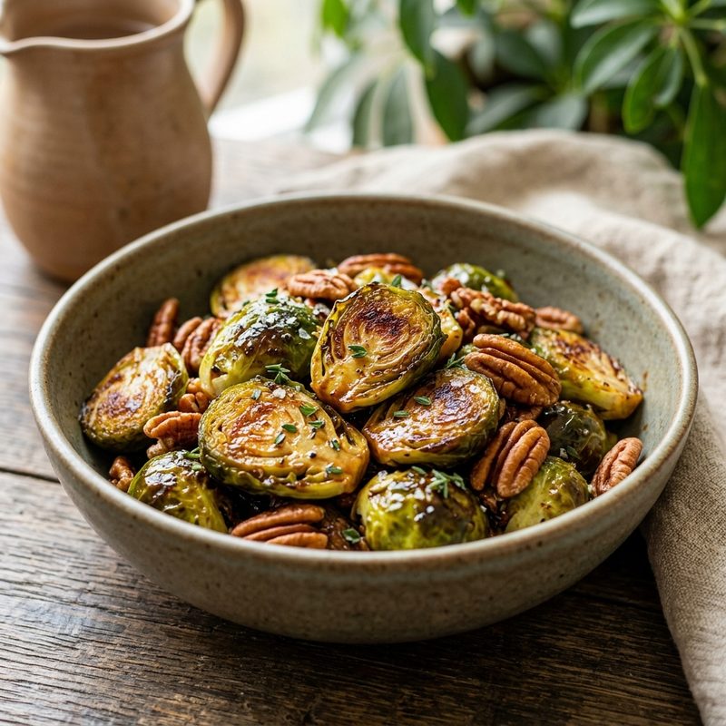 Maple Roasted Brussels Sprouts