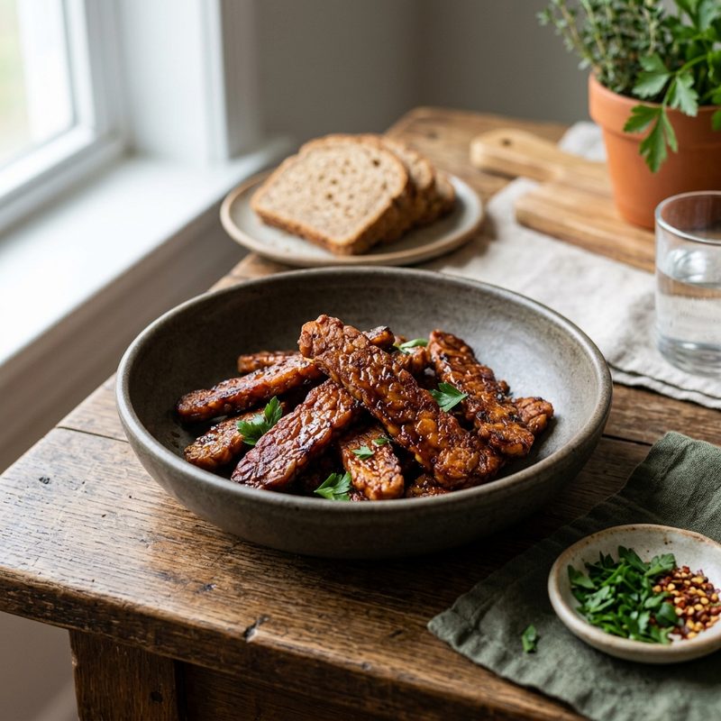 Smoky Tempeh Bacon