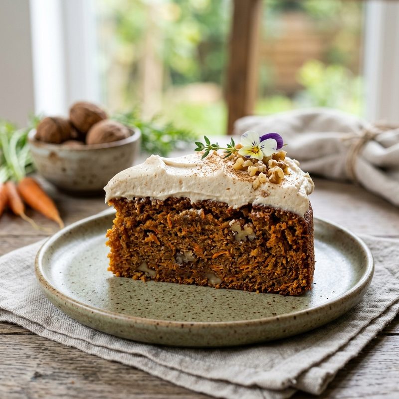 Vegan Carrot Cake with Cashew Frosting