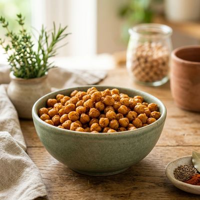 Air-Fryer Crispy Chickpeas