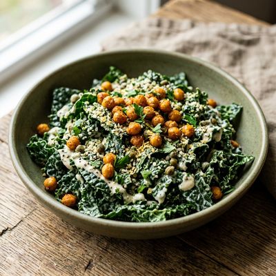 Kale Caesar with Cashew Dressing