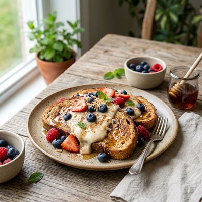 Vegan French Toast with Coconut Custard