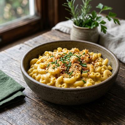 Vegan Mac and Cheese with Cashew Sauce